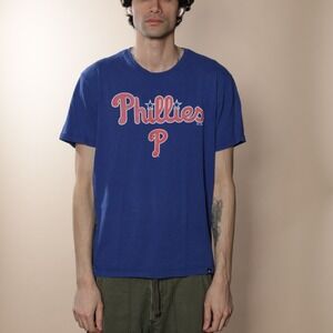 Philadelphia Phillies Baseball T Shirt Royal Blue 47 Brand Mens XL